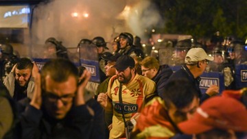 Macedonia: Policja rozproszyła demonstrantów przed parlamentem