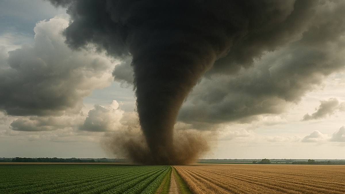 Trąba powietrzna w Wielkopolsce. Przewracała samochody, kładła drzewa