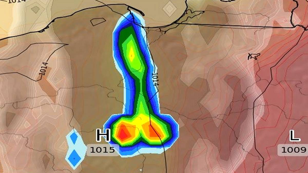 Takie coś na mapie pogody. Frustracja sięgnęła zenitu