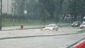 Ulewy na Śląsku. Deszcz zalał ulice w Bielsku-Białej