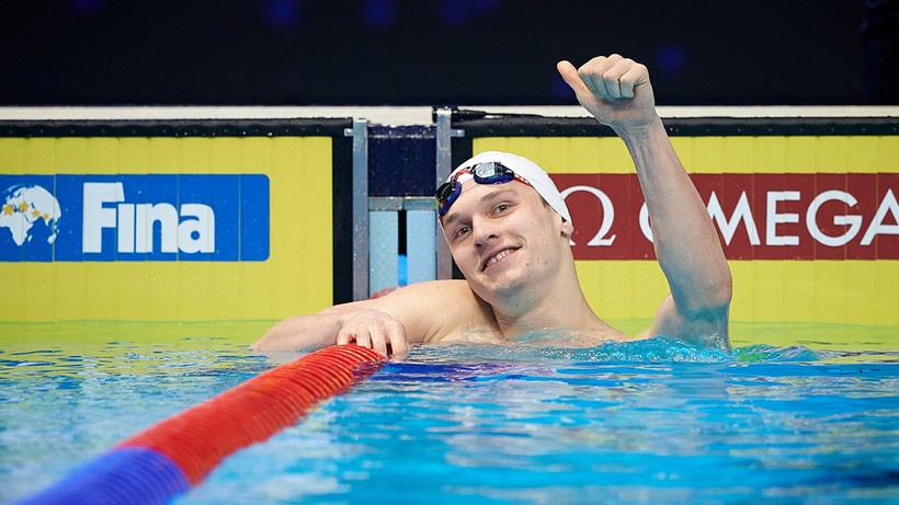 MŚ w pływaniu: Kacper Stokowski szósty na 50 m st. grzbietowym