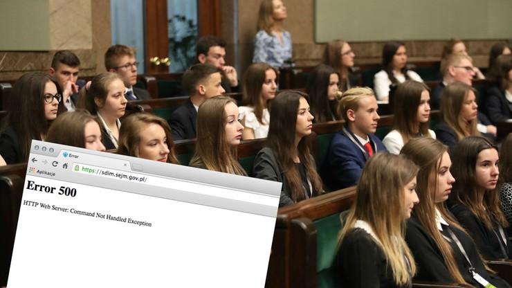 Sejm Dzieci i Młodzieży bez obrad 1 czerwca i bez strony internetowej. Kancelaria milczy o "awarii"