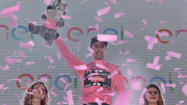 Giro d'Italia: Dumoulin wygrał czasówkę, dobra jazda polskiego debiutanta
