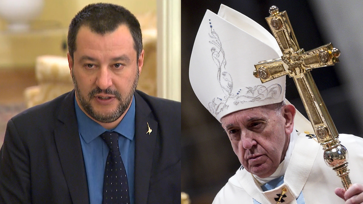 Były wicepremier Włoch zakpił z incydentu z papieżem. Wrzucił do internetu wideo
