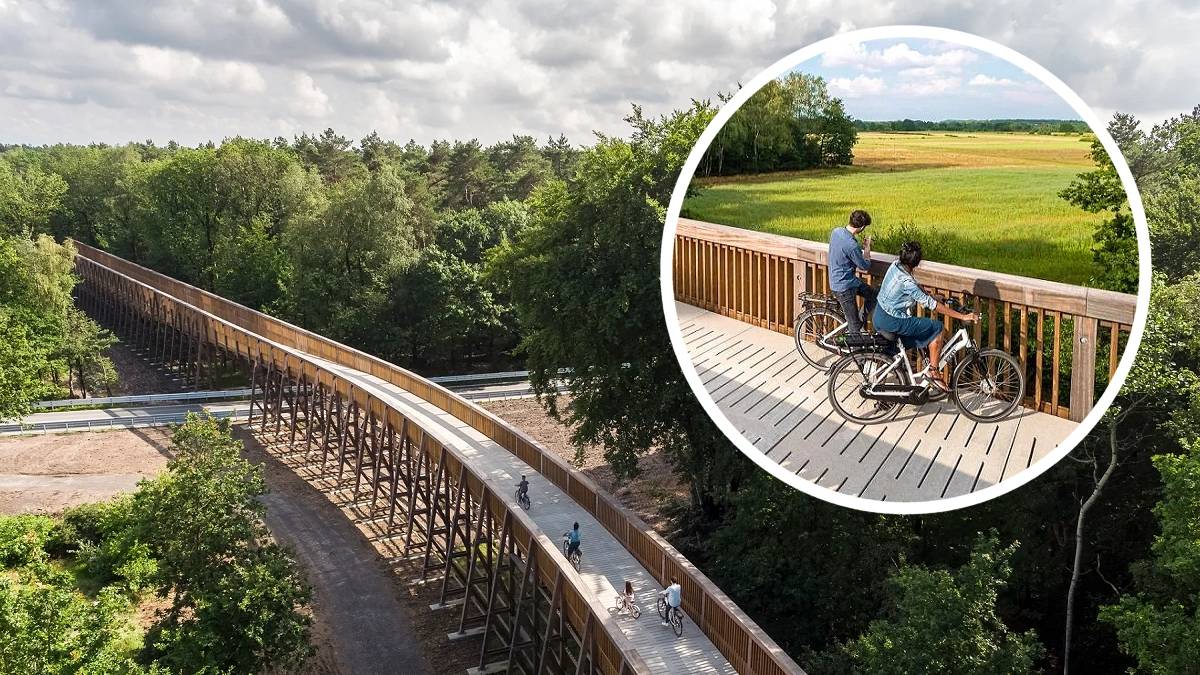 Rowerem przez panoramiczny most. Jedyna taka ścieżka już otwarta