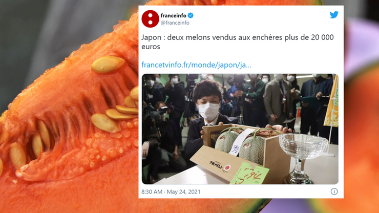 Japonia. Dwa melony sprzedane za 2,7 mln jenów
