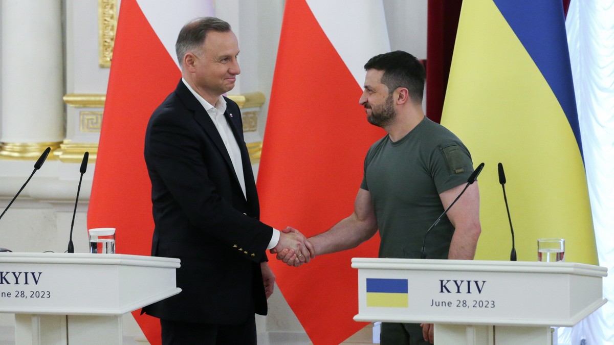 Andrzej Duda: Ukraina wypycha wroga ze swoich ziem