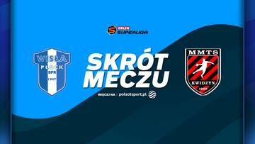Logo ORLEN Wisła Płock obok napisu SKR&Oacute;T MECZU i logo MMTS Kwidzyn.