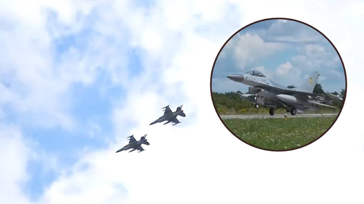 Myśliwce F-16 są już w Ukrainie. Wołodymyr Zełenski pokazał nagranie