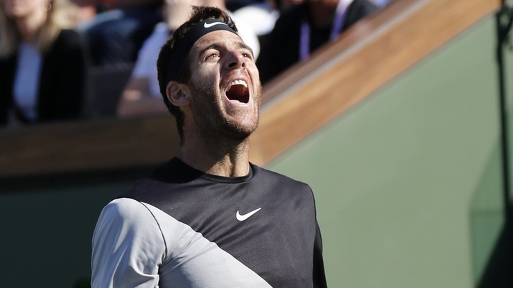 ATP Indian Wells: Federer na kolanach! Del Potro górą w finale