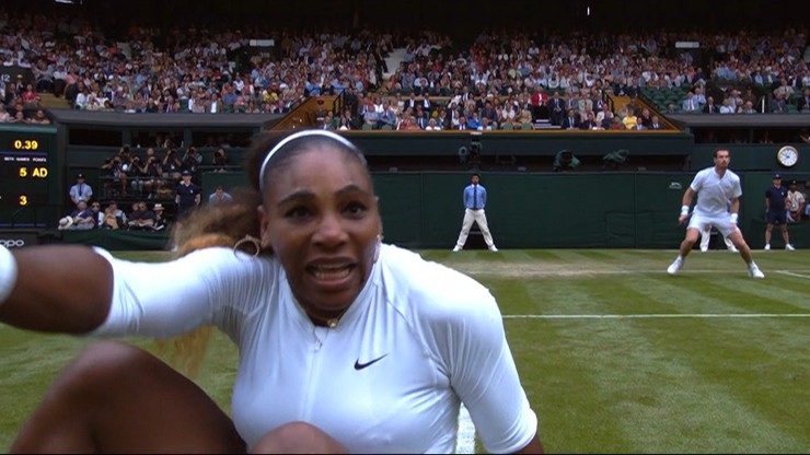 Wimbledon: Gwiazdorski mikst w drugiej rundzie. Serena turlała się na trawie