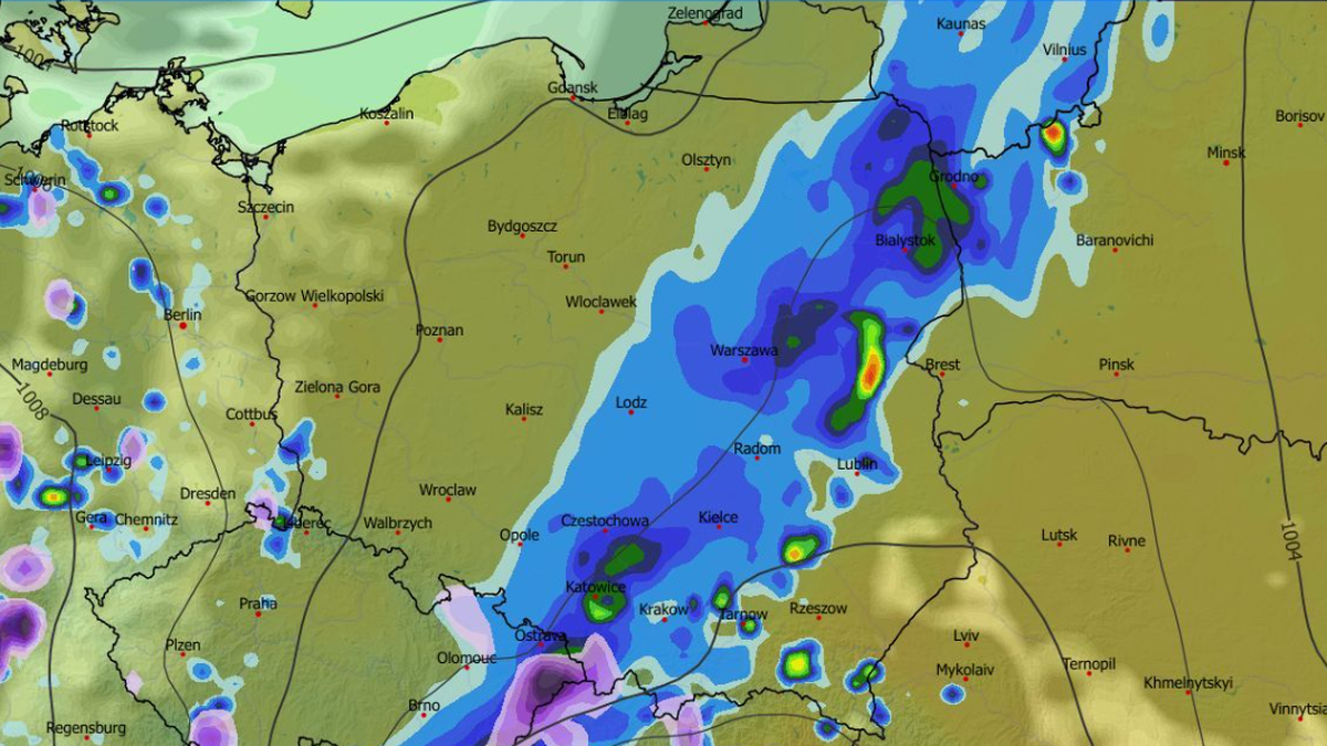 Czwartek będzie deszczowy w wielu miejscach, w górach może też popadać deszcz ze śniegiem i śnieg
