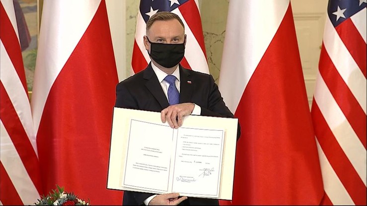 Zwiększenie liczby amerykańskich żołnierzy w Polsce. Prezydent Andrzej Duda ratyfikował umowę