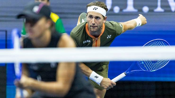 Iga Świątek i Casper Ruud