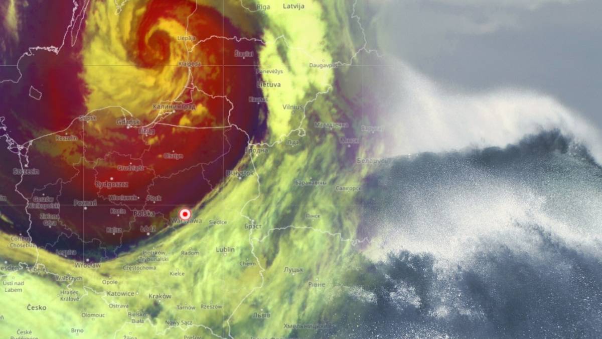Wichury do 120 km/h i 10°C nad morzem — niż Bernadette uderza w Polskę