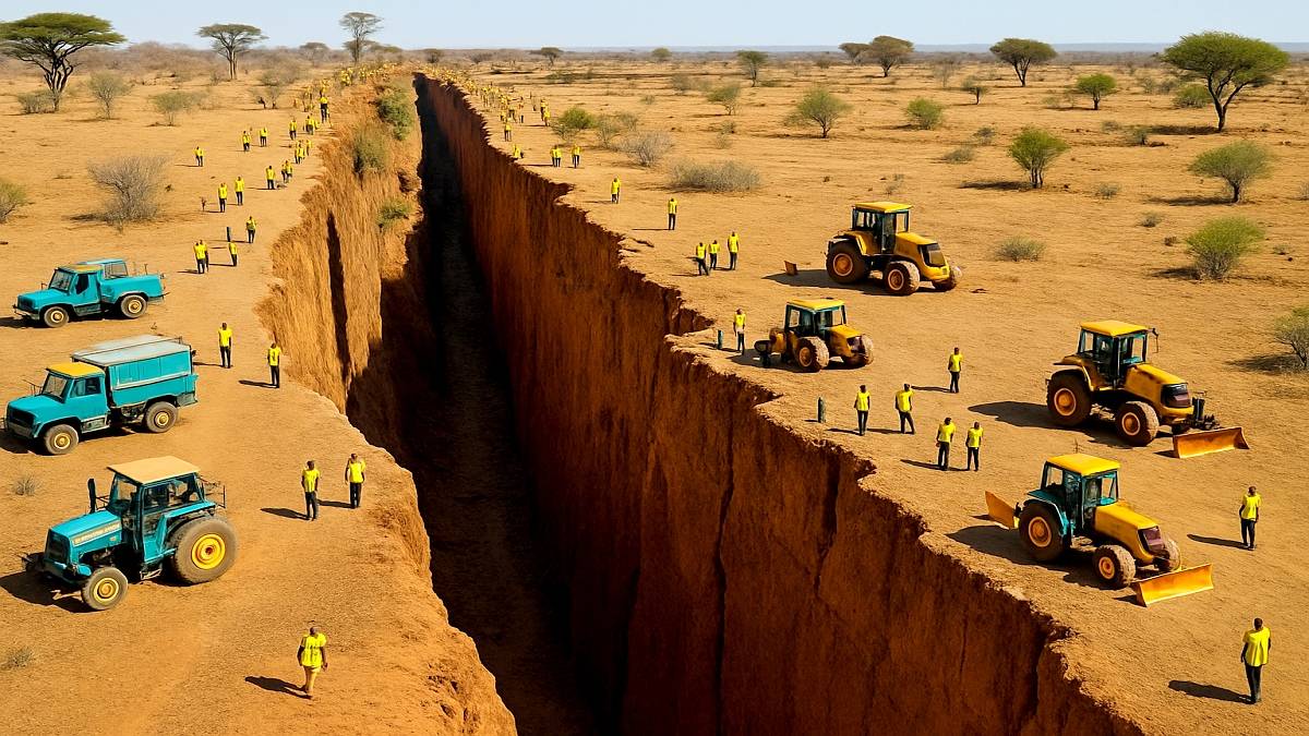 Afryka zaczyna pękać na pół. Fot. Pixabay.