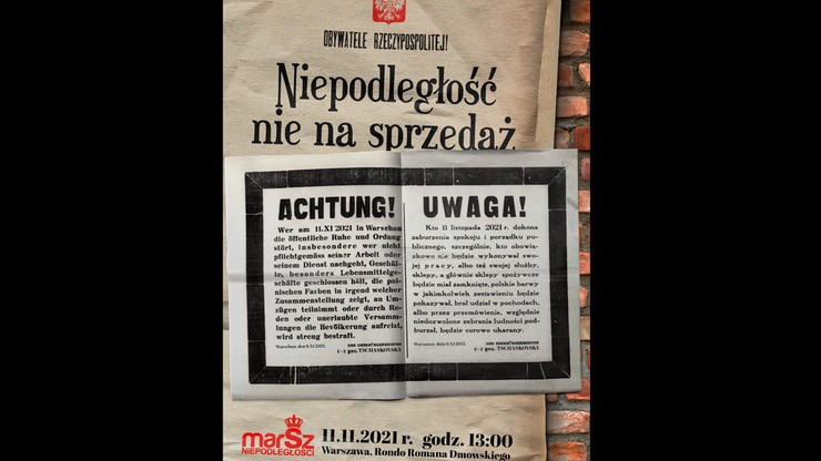 Trzaskowski o plakacie Marszu Niepodległości: jestem ciekaw, jak na to zareagują kombatanci