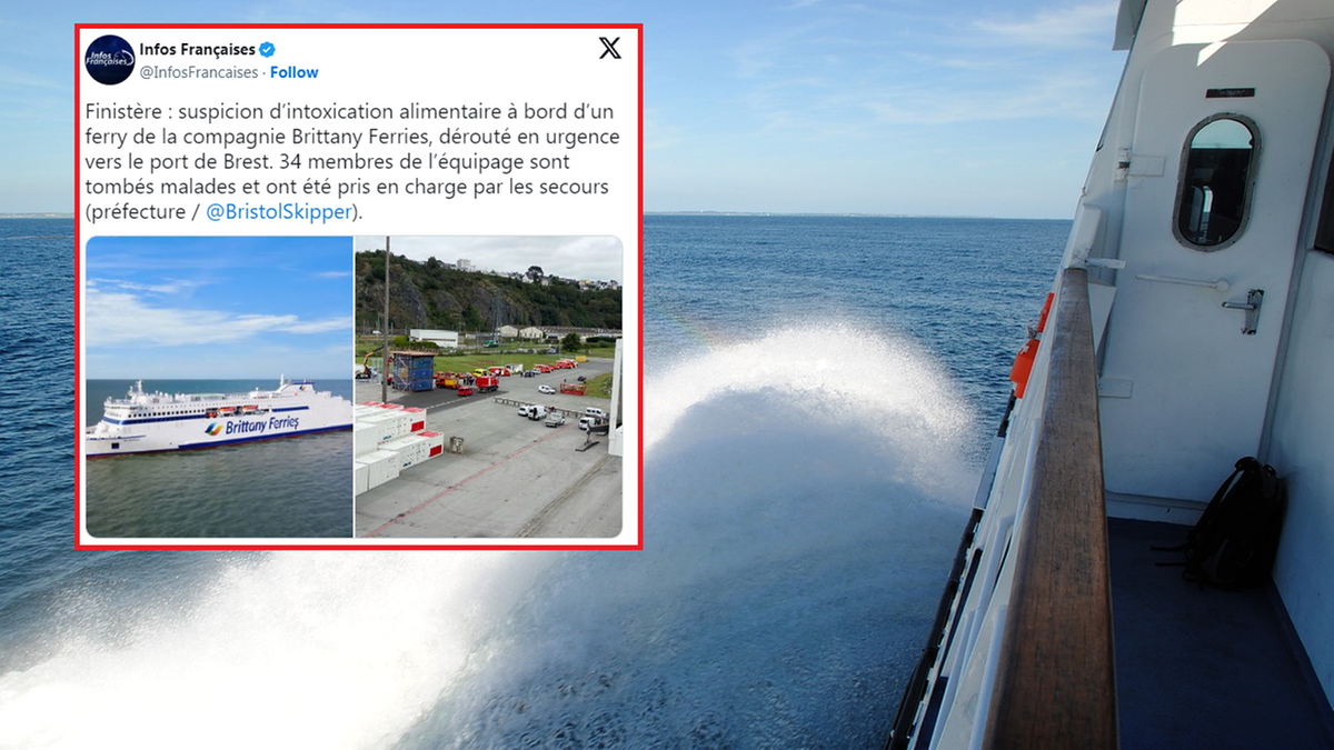 France : Empoisonnement massif sur un ferry.  Le navire a changé de route