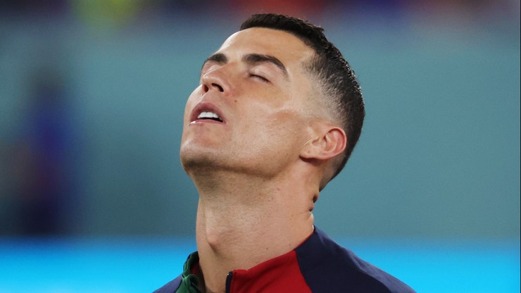 Łzy Cristiano Ronaldo przed meczem Portugalia - Ghana