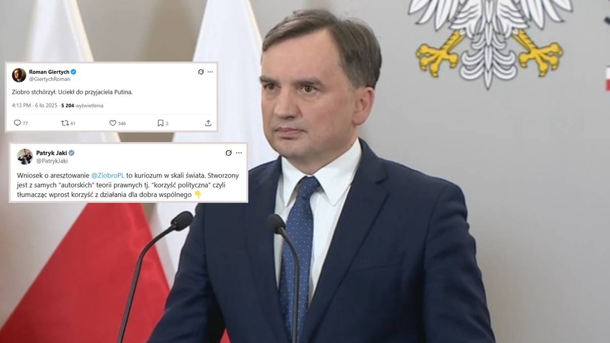 "Gang Miękiszonów się powiększa". Fala komentarzy po wystąpieniu Ziobry