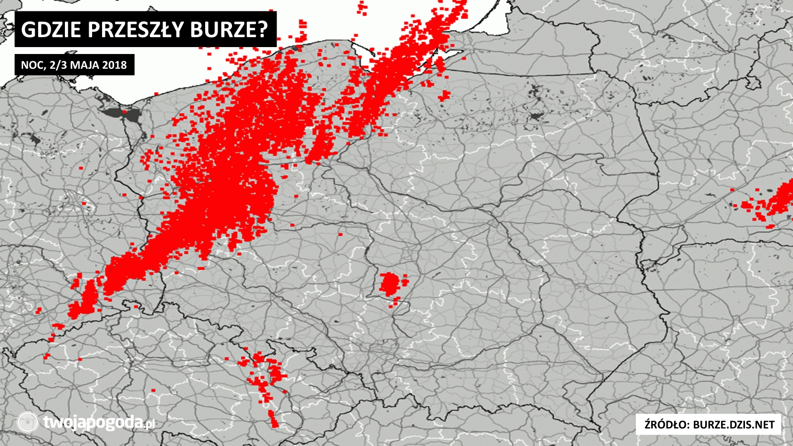 Wyjątkowo burzowa noc