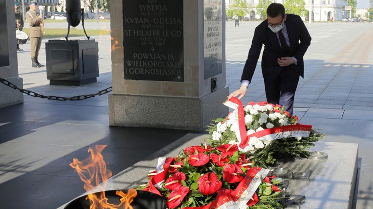 Premier złożył kwiaty pod Grobem Nieznanego Żołnierza