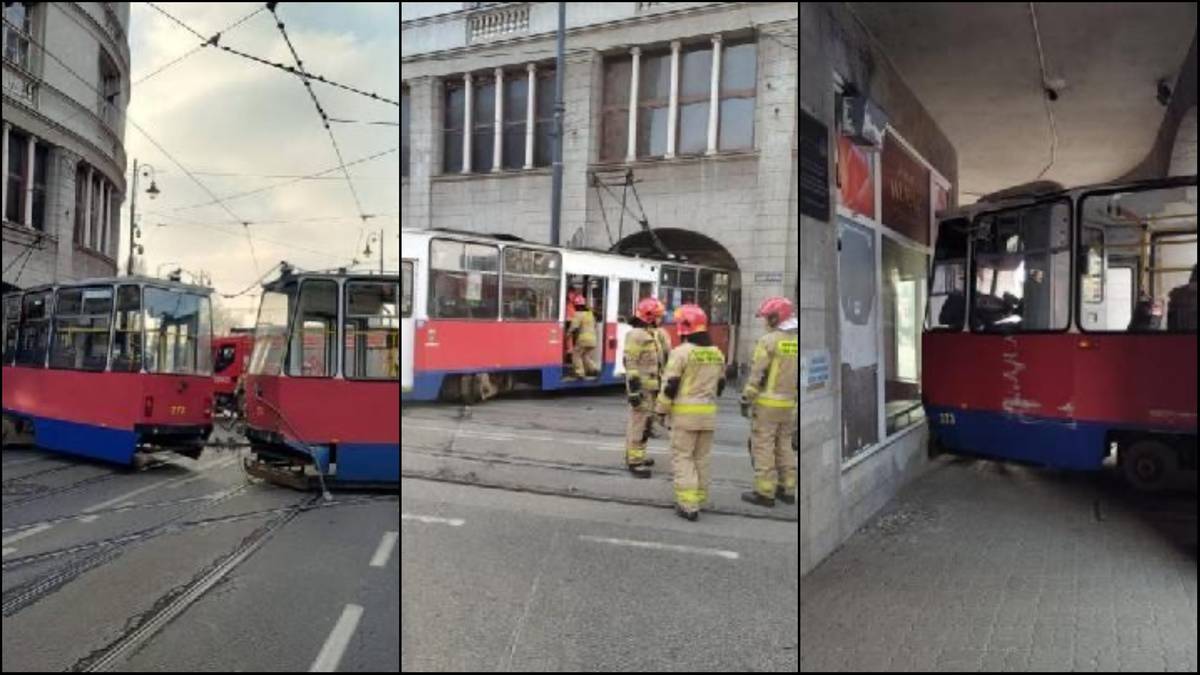 Tramwaj uderzył w kamienicę. Akcja służb w Bydgoszczy