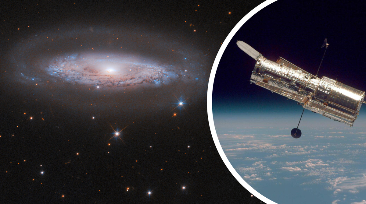 Teleskop Hubble'a sfotografował odległą galaktykę. W środku "gargantuiczna" czarna dziura