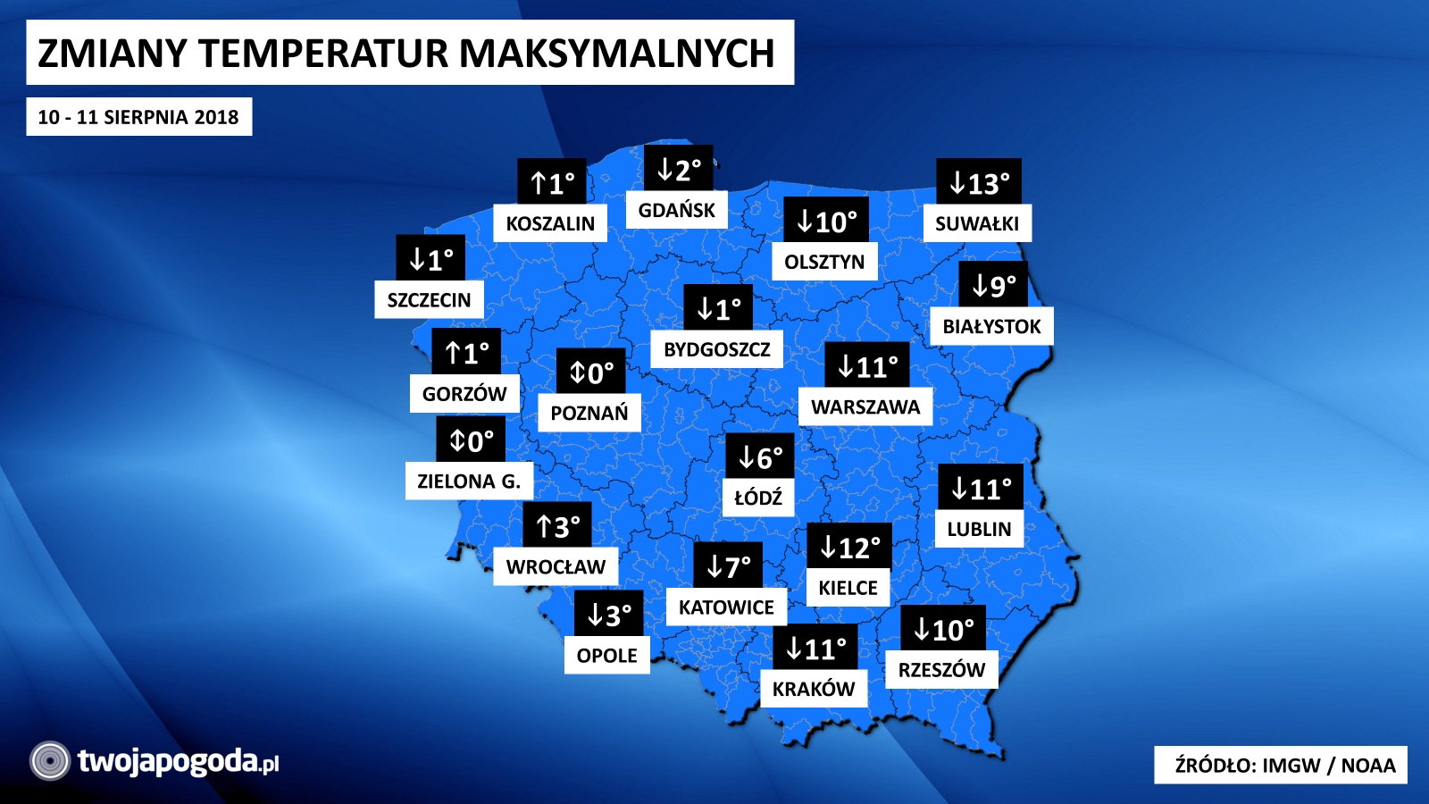 Ochłodziło się nawet o 15 stopni!