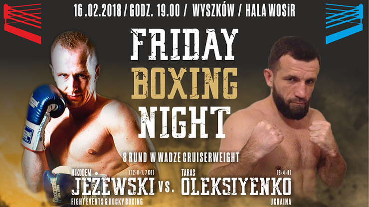 Friday Boxing Night w Wyszkowie: Karta walk
