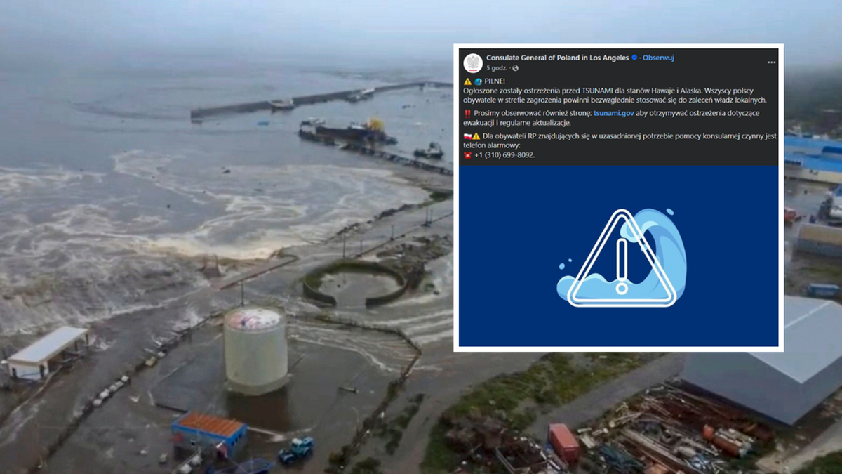 Ostrzeżenia przed tsunami na Pacyfiku. Specjalny komunikat polskiego MSZ