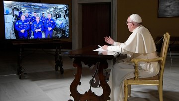 "Jesteście małym ONZ". Papież rozmawiał z załogą Międzynarodowej Stacji Kosmicznej