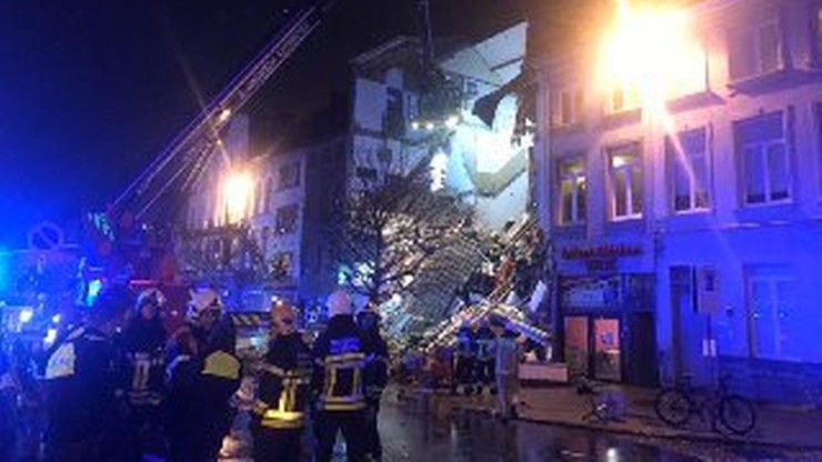 Wybuch gazu w Antwerpii. Runęła ściana budynku, trzy inne domy zostały uszkodzone
