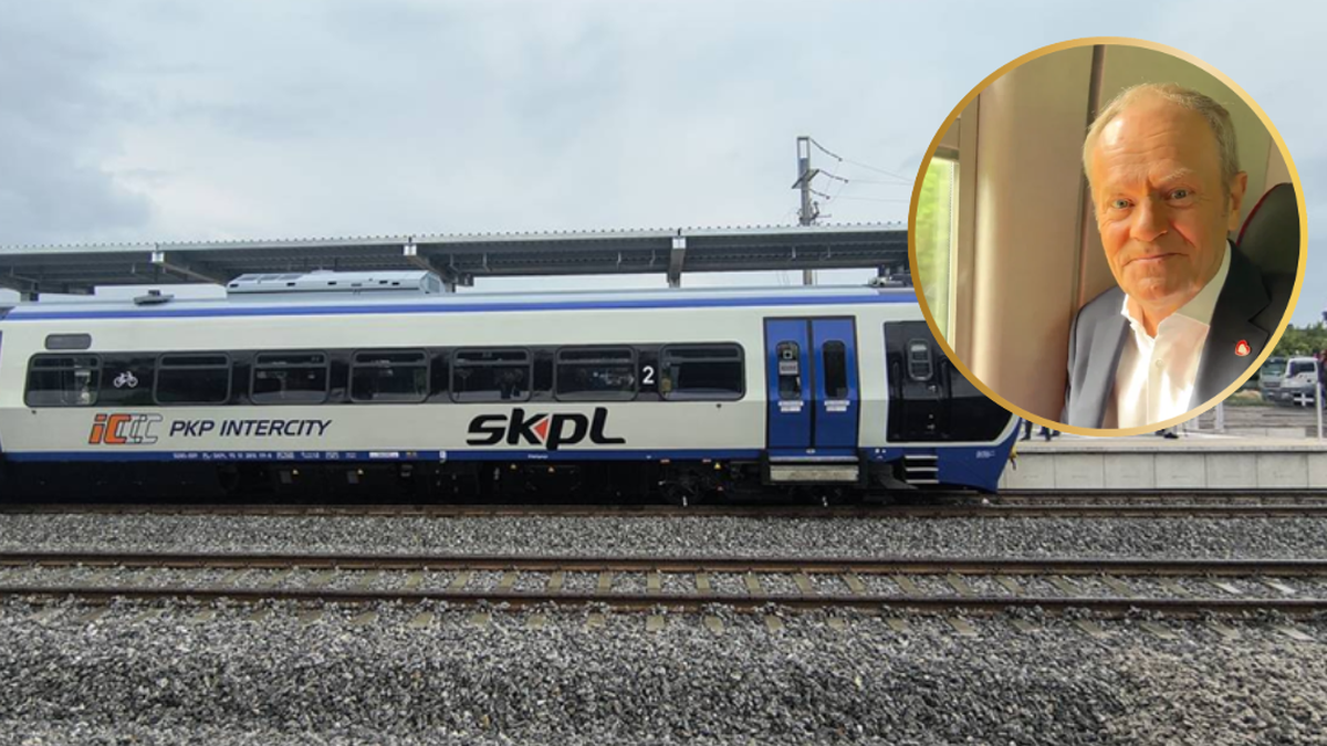 Kolej wróciła do Łomży po 33 latach. Premier na pokładzie pierwszego pociągu