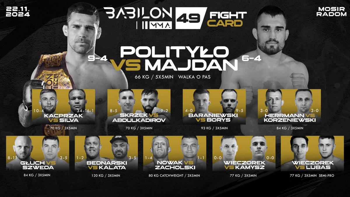 Babilon MMA 49 w Radomiu. Majdan: "Jestem w życiowej formie"