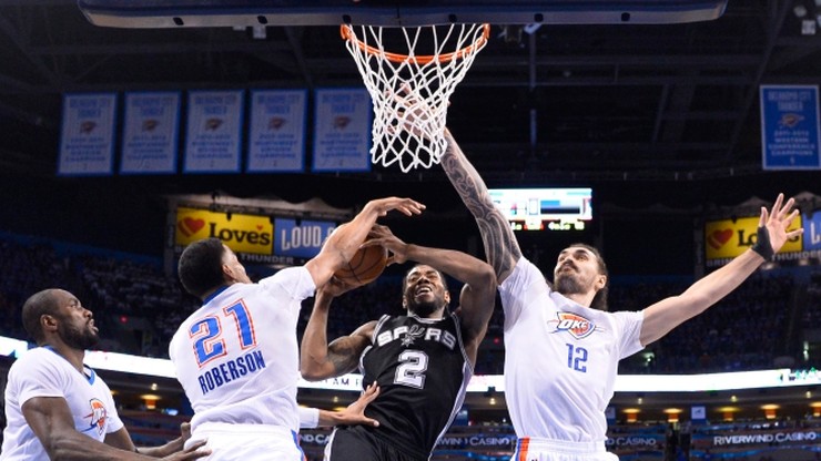 NBA: Spurs prowadzą z Oklahomą, Cavaliers o krok od finału