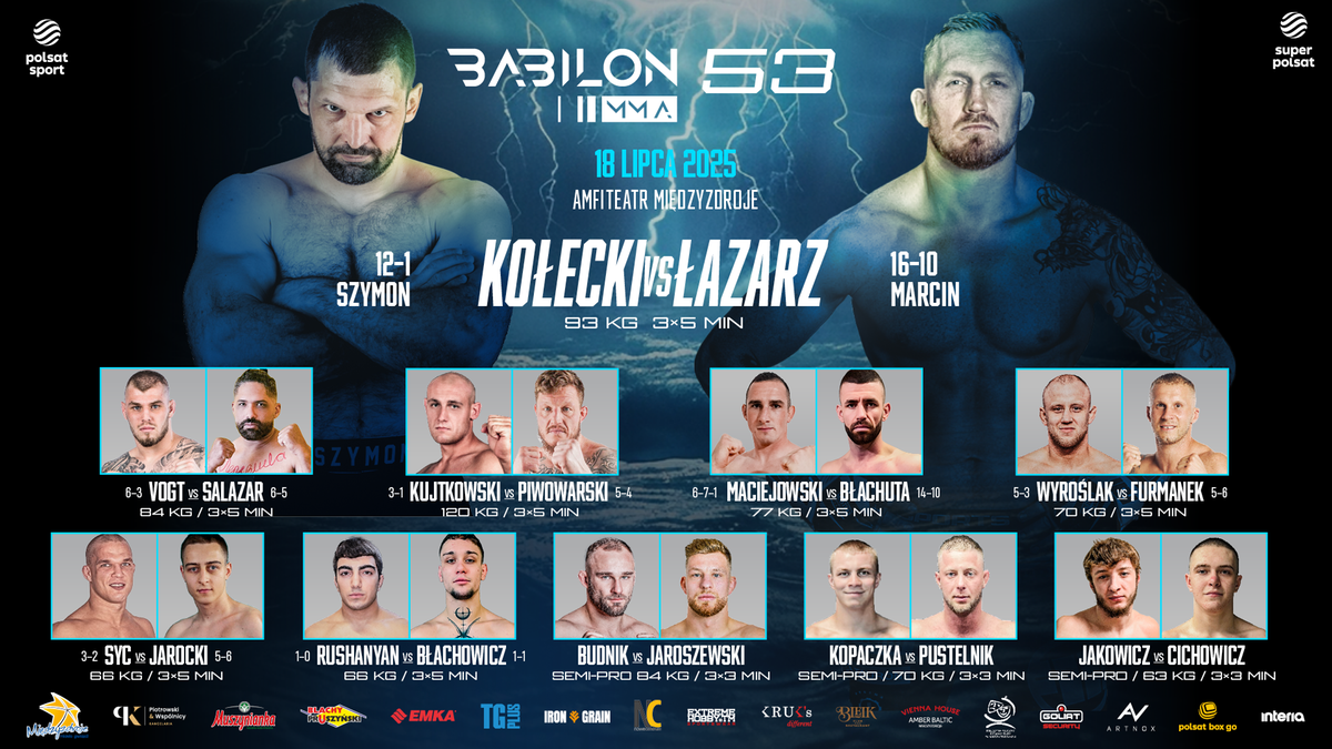 Wojna ciężkich w Międzyzdrojach! Hitowa walka na gali Babilon MMA 53