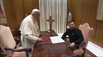 Symboliczne spotkanie. Prezydent Ukrainy rozmawiał z papieżem Franciszkiem