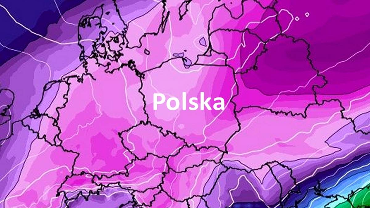 Tak zimno tej zimy jeszcze nie było. Fot. wxcharts.com