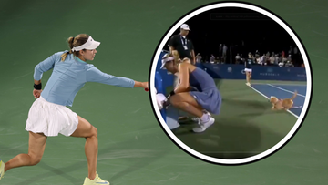 Pies wbiegł na kort. Tak zareagowała Rosjanka, wszystko się nagrało (WIDEO)