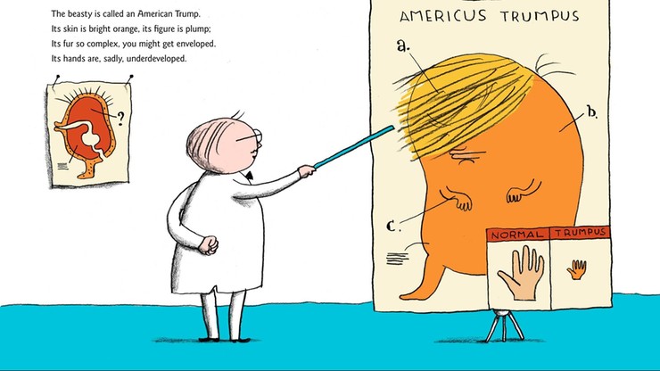 "Skóra pomarańczowa, a figura grubawa". Książka dla dzieci o Donaldzie Trumpie