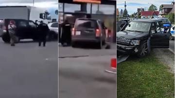 Potrącony pieszy, zniszczone stacje i samochody. Policja zatrzymała 59-latkę
