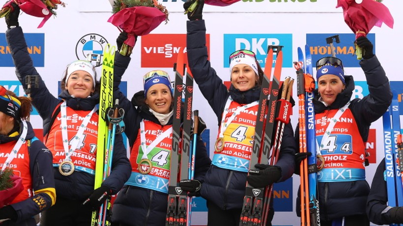 PŚ w biathlonie: Triumf Francuzek w sztafecie. Polki... zdublowane