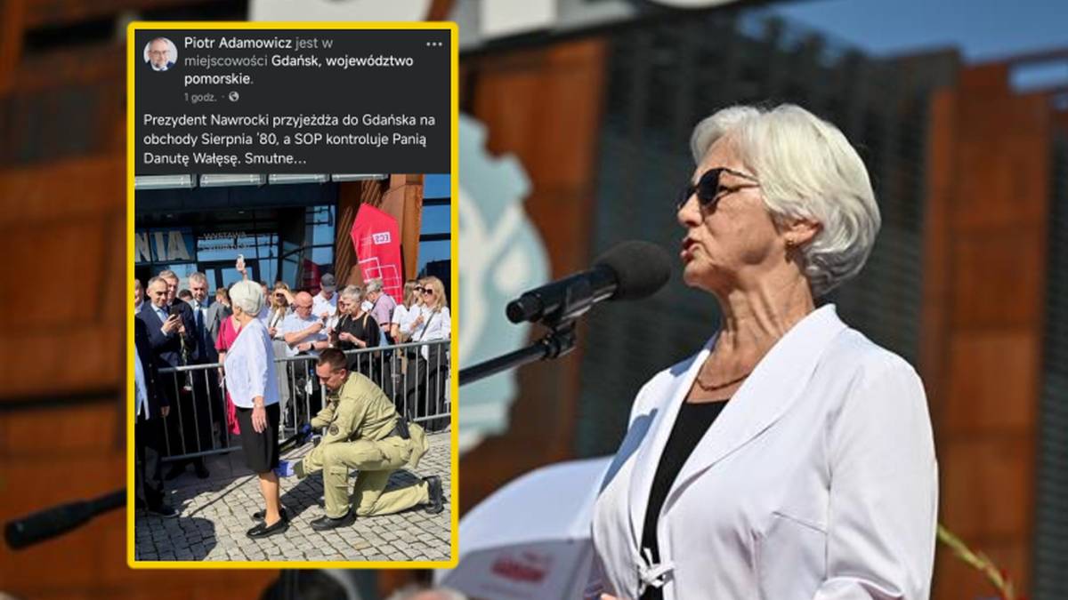 Funkcjonariusze SOP przeprosili Danutę Wałęsę. W tle przeszukanie w Gdańsku