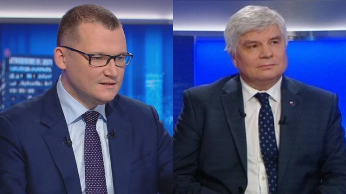 Paweł Szefernaker i Maciej Lasek w "Gościu Wydarzeń"