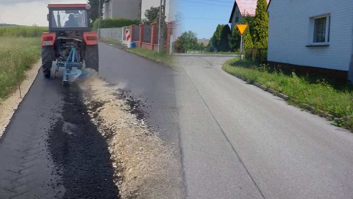 Rolnik zaorał nowy asfalt. W sieci zawrzało po nagraniu, nowe oświadczenie