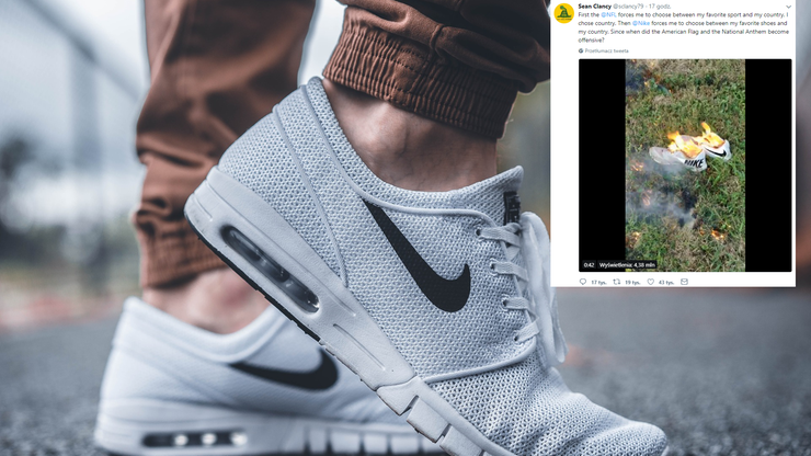 Oburzeni internauci niszczą produkty Nike. To reakcja na nową kampanię