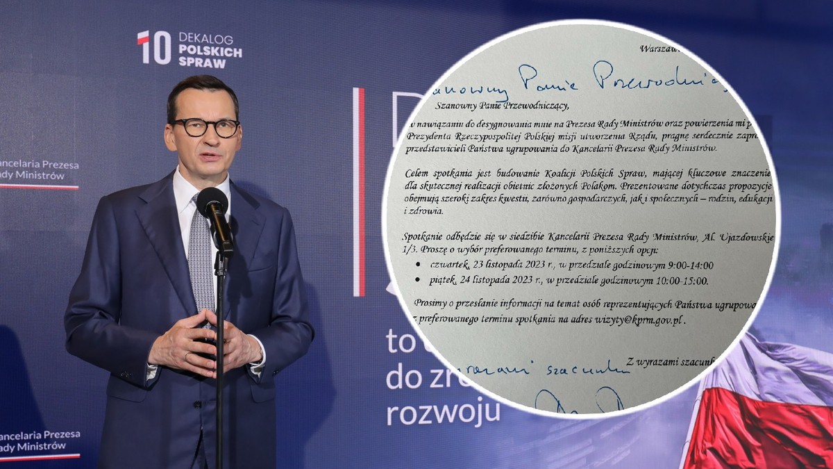 Premier zaprasza na spotkania ws. koalicji. "Jak pisanie na Berdyczów"