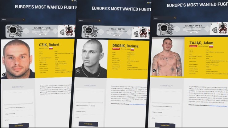 ENFAST, sieć współpracy policyjnej poszukuje najgroźniejszych bandytów. Wśród nich trzech Polaków
