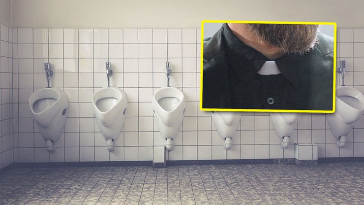 Ksiądz nagrywał mężczyzn w toalecie. Kuria podjęła decyzję